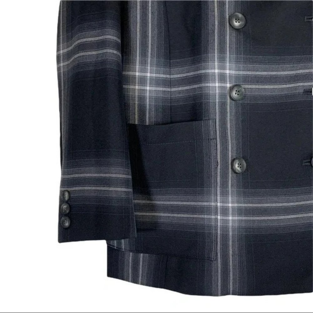 Vintage Pendleton Wool Double Plaid Breasted Blaz… - image 6